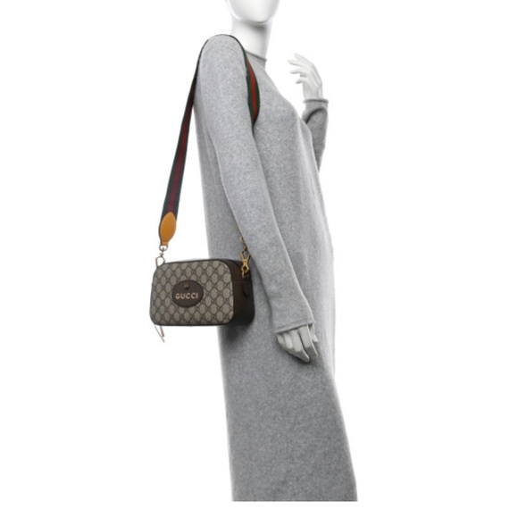 Gucci Supreme Monogram Web Neo Vintage crossbody unisex Authentic - Picture 13 of 16